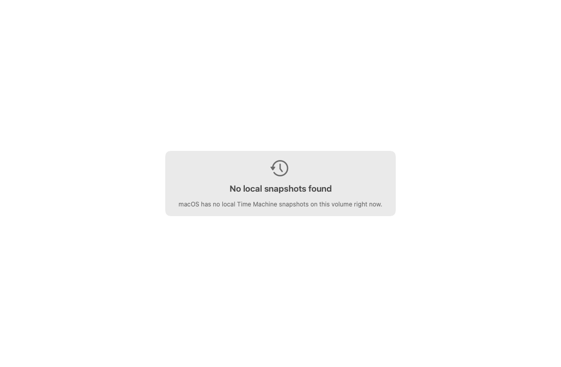 Snapshots destination. Copy states DiskPrune never deletes snapshots. No delete control.